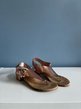 Michael Kors Metallic Copper Slingback Sandals